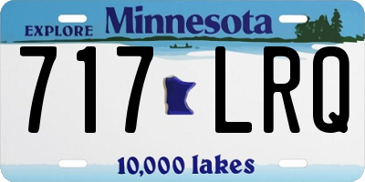 MN license plate 717LRQ