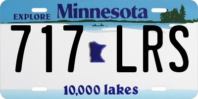 MN license plate 717LRS
