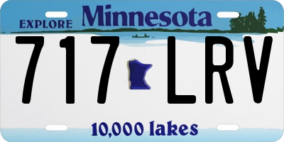 MN license plate 717LRV