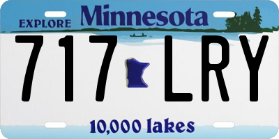 MN license plate 717LRY