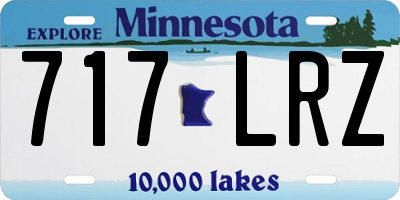 MN license plate 717LRZ