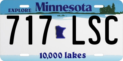 MN license plate 717LSC