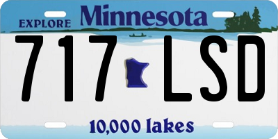 MN license plate 717LSD