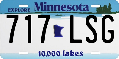MN license plate 717LSG