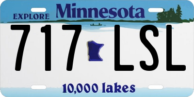 MN license plate 717LSL