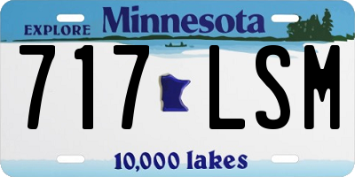 MN license plate 717LSM