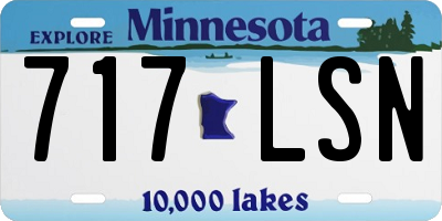 MN license plate 717LSN