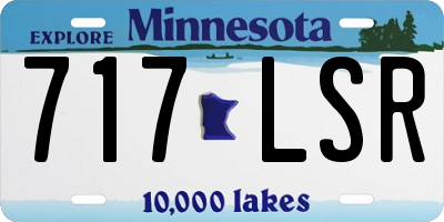 MN license plate 717LSR