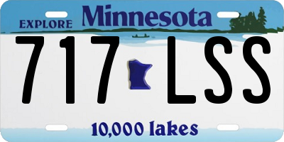 MN license plate 717LSS