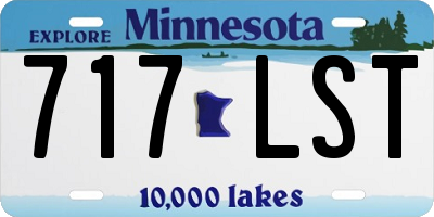 MN license plate 717LST