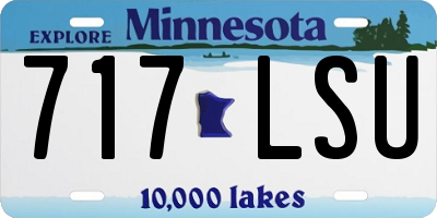 MN license plate 717LSU