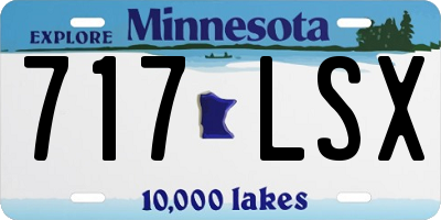 MN license plate 717LSX
