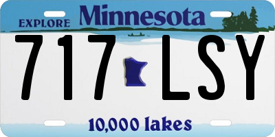 MN license plate 717LSY