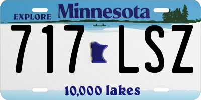 MN license plate 717LSZ