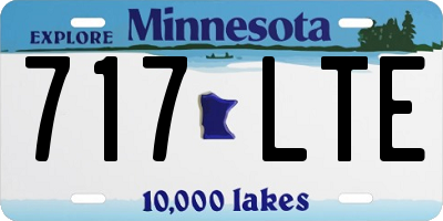 MN license plate 717LTE
