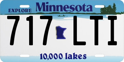 MN license plate 717LTI