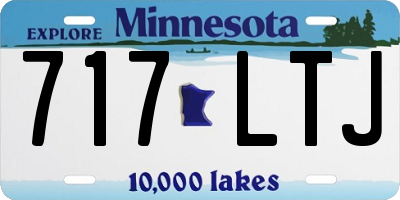 MN license plate 717LTJ