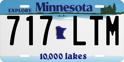 MN license plate 717LTM