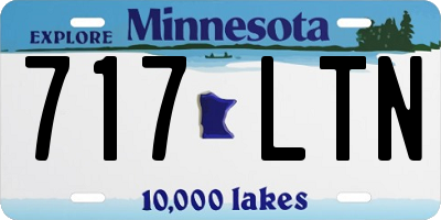 MN license plate 717LTN