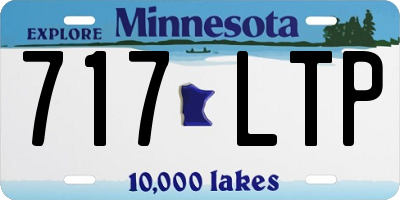 MN license plate 717LTP