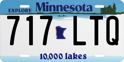 MN license plate 717LTQ