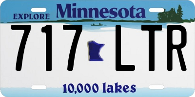 MN license plate 717LTR