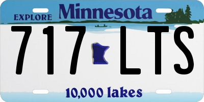 MN license plate 717LTS