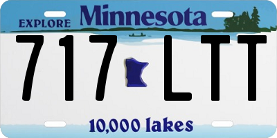 MN license plate 717LTT