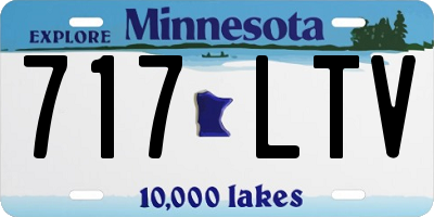 MN license plate 717LTV