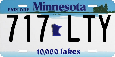 MN license plate 717LTY