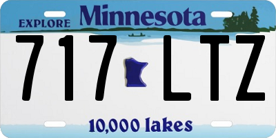 MN license plate 717LTZ