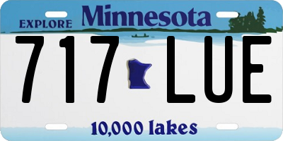 MN license plate 717LUE