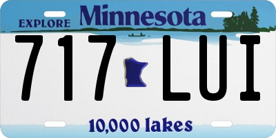 MN license plate 717LUI