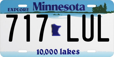 MN license plate 717LUL