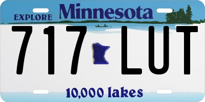 MN license plate 717LUT