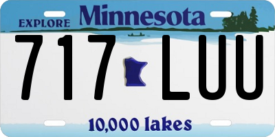 MN license plate 717LUU