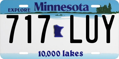 MN license plate 717LUY