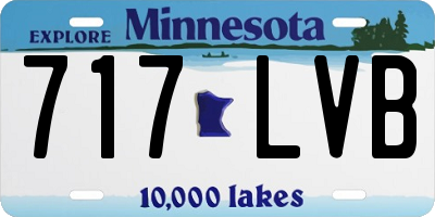 MN license plate 717LVB