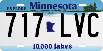 MN license plate 717LVC