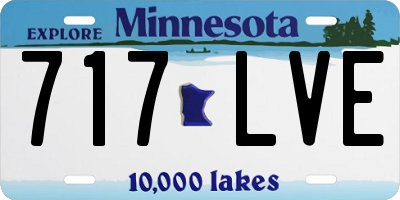 MN license plate 717LVE
