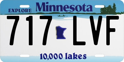 MN license plate 717LVF