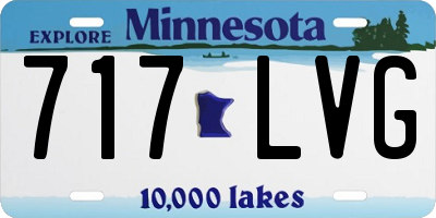 MN license plate 717LVG
