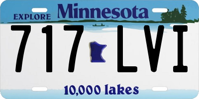 MN license plate 717LVI