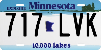 MN license plate 717LVK