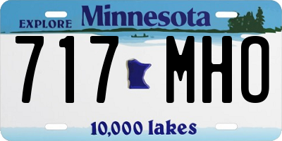MN license plate 717MHO