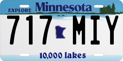 MN license plate 717MIY