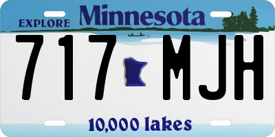 MN license plate 717MJH