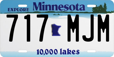 MN license plate 717MJM