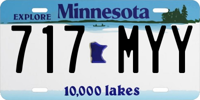 MN license plate 717MYY