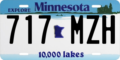 MN license plate 717MZH